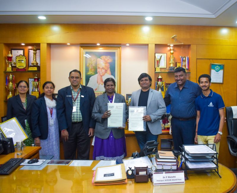 DYPCOE MoU :  MST Blockchain Signs MoU with D. Y. Patil College of Engineering (DYPCOE), Akurdi, Pune